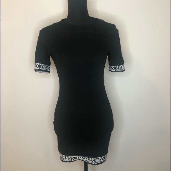 COPY - Shade London Bodycon Dress With Tape Logo - Picture 5 of 8